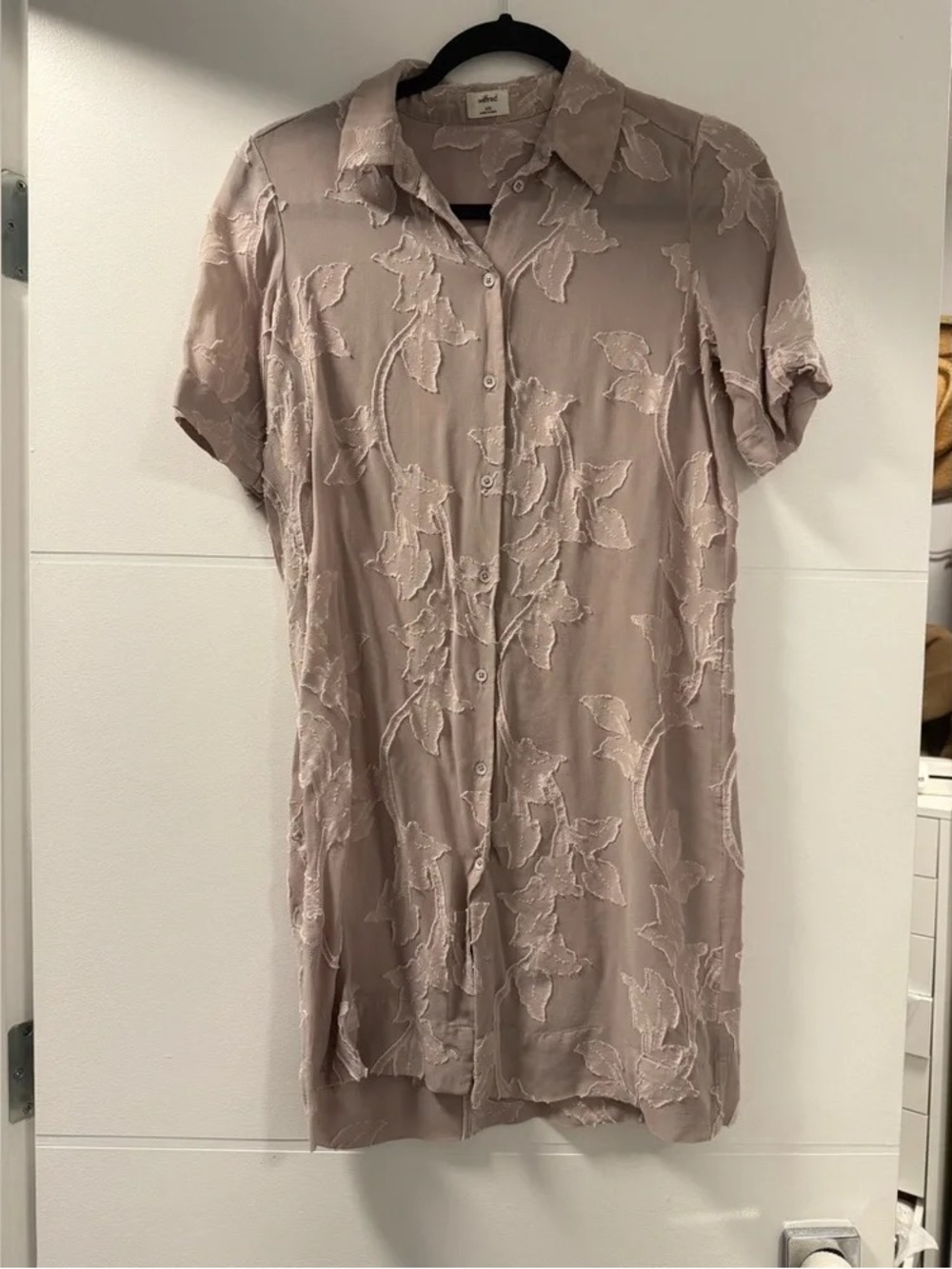 Wilfred Hemistichie Floral Sheer Button-Up Dress / Cover-Up XXS | Aritzia